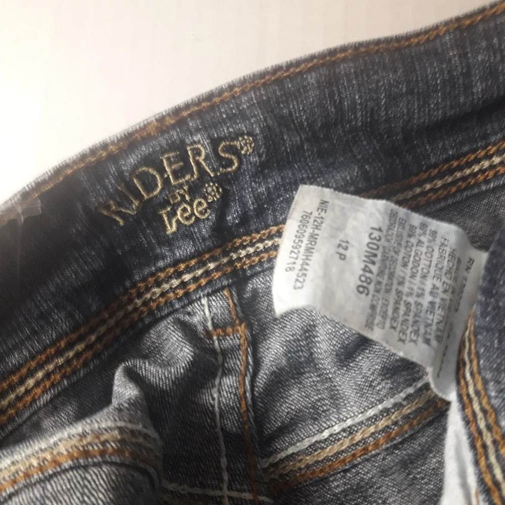 Lee Riders Jeans 12p blue jean denim cotton petite - Picture 5 of 11